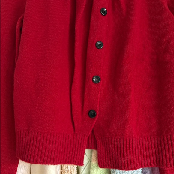 Red Button-Up Cardigan - Picture 6 of 15